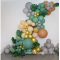 olive green latex Balloon Garland arch Kit